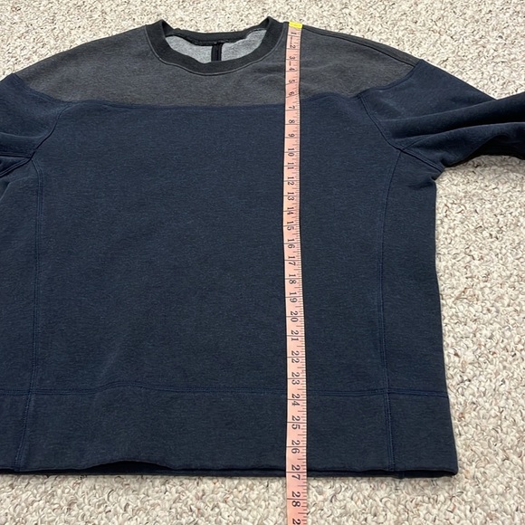 Lululemon Men's Revolve Long Sleeve Crew Neck Sweatshirt Sz M Active Lounge - Picture 5 of 8